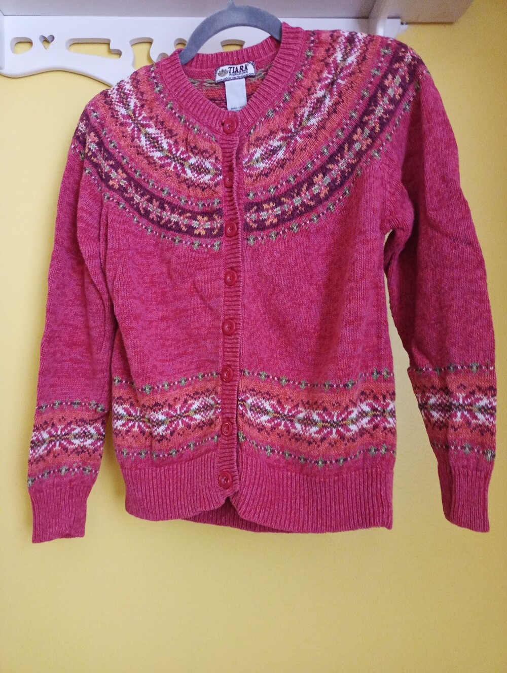 Small Pink Tiara international cardigan